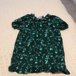 Floral Green Dress